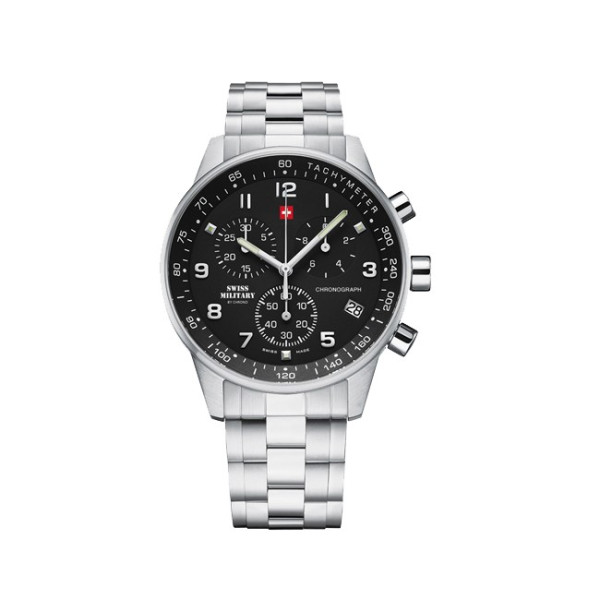 Swiss Military By Chrono SM34012.01 мъжки хронограф от благородна стомана – classicwatches.bg