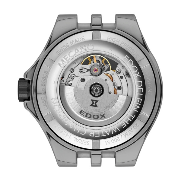 ЧАСОВНИК EDOX DELFIN THE ORIGINAL MECANO AUTOMATIC 43 ММ 85303-357GNCAV-VONB