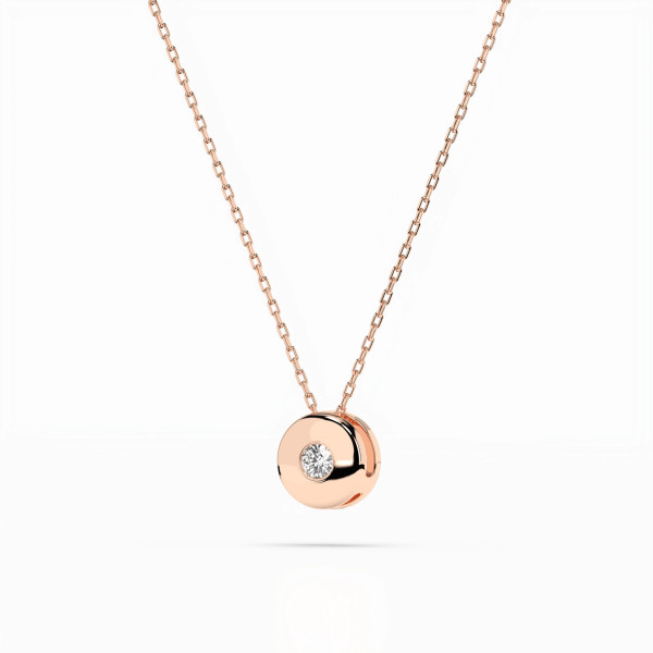 Cara колие с диамант 0.04 ct – ЗЛАТНО БИЖУ 14К K104-10015R(2.2)/14K