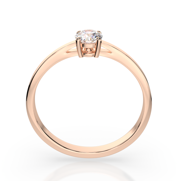 CARA Златен пръстен с диамант 0.3 Ct GIA сертификат K101-10012/1R