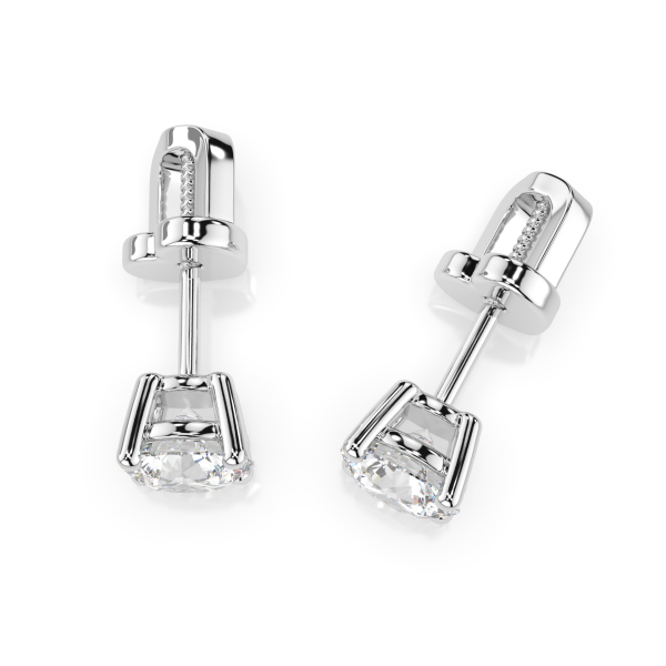 CARA Златни обеци с диаманти 1.00 ct GIA сертификат K102-10012W