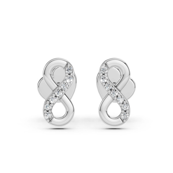 Cara обеци с диаманти 0.09 ct – ЗЛАТНО БИЖУ 14К K102-10092W/14K