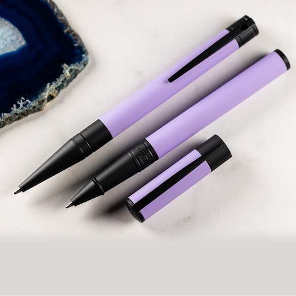 ХИМИКАЛКА S.T.DUPONT D-INITIAL LILAC AND MATT BLACK 265001