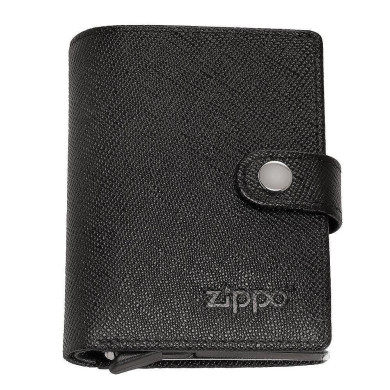 Компактен портфейл Zippo Saffiano Flip, RFID защита