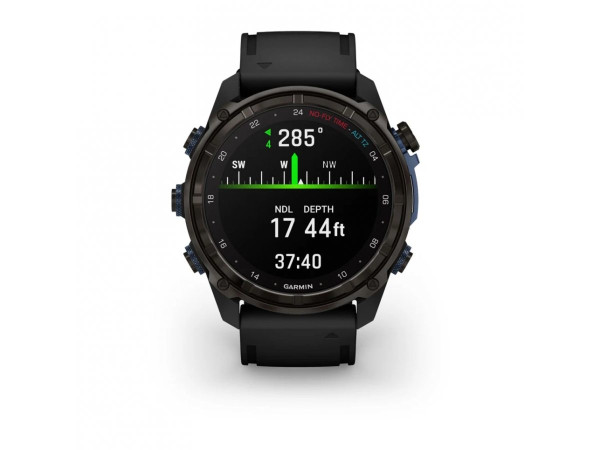 GARMIN DESCENT MK3I 51ММ CARBON GREY DLC ТИТАН С ЧЕРНА СИЛИКОНОВА КАИШКA 010-02752-11