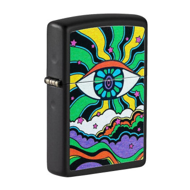 Запалка Zippo Black Light Eye Design