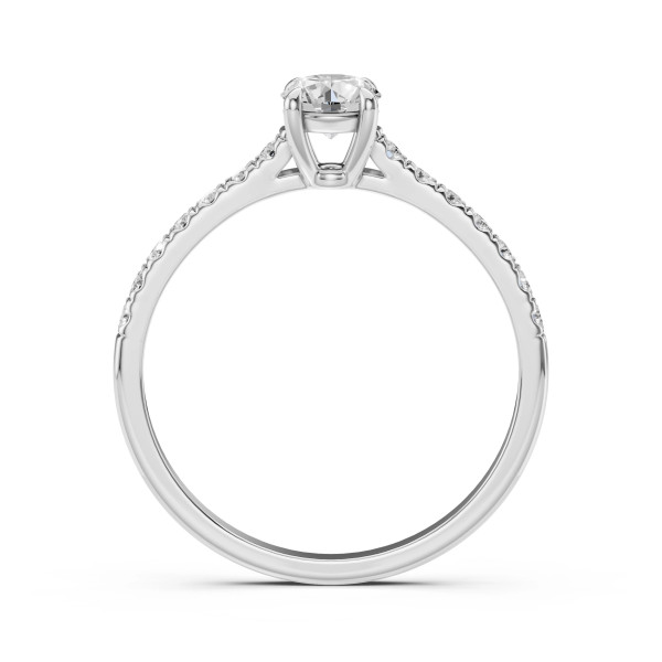 Cara пръстен с диаманти 0.50+0.21 ct GIA сертификат – ЗЛАТНО БИЖУ 14К K101-10094W(5.1)/14K