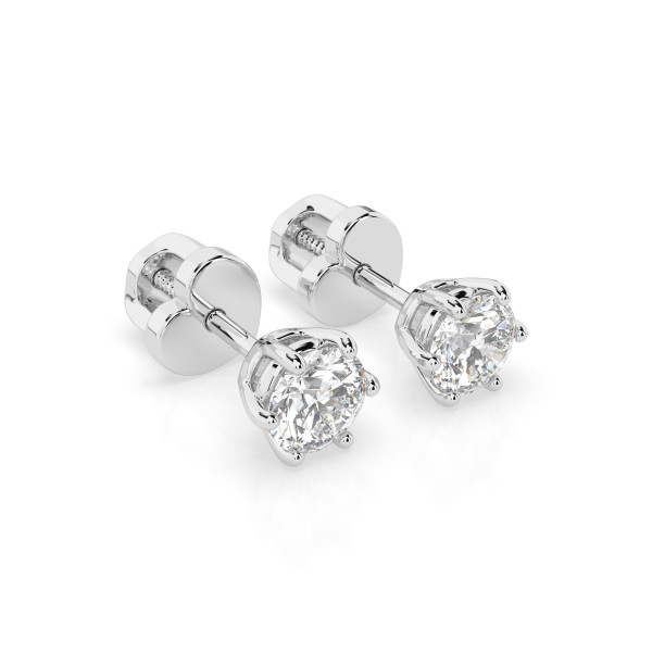 CARA Златни обеци с GIA сертифицирани диаманти K102-10027W