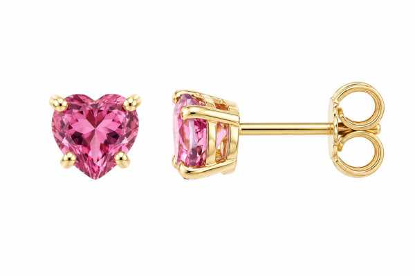 Cara Diamanti gold earrings with pink topaz B0519PT