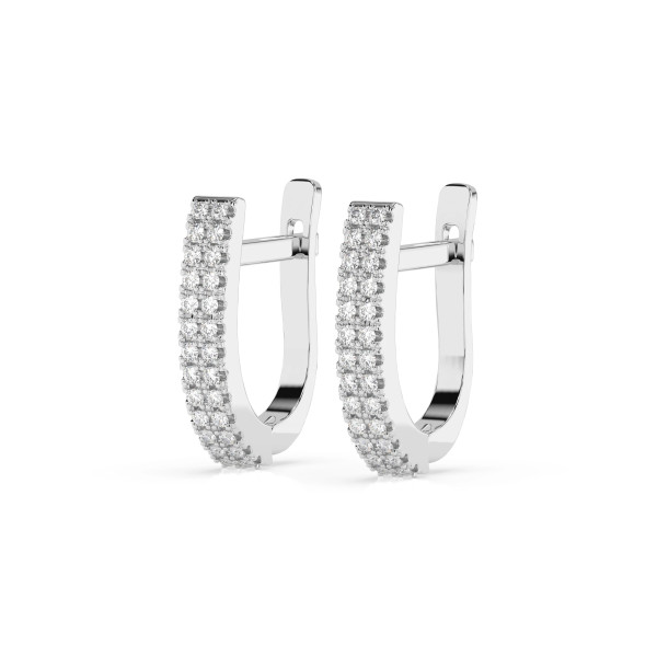Cara обеци с диаманти 0.22 ct – ЗЛАТНО БИЖУ 14К K102-10300W/14K