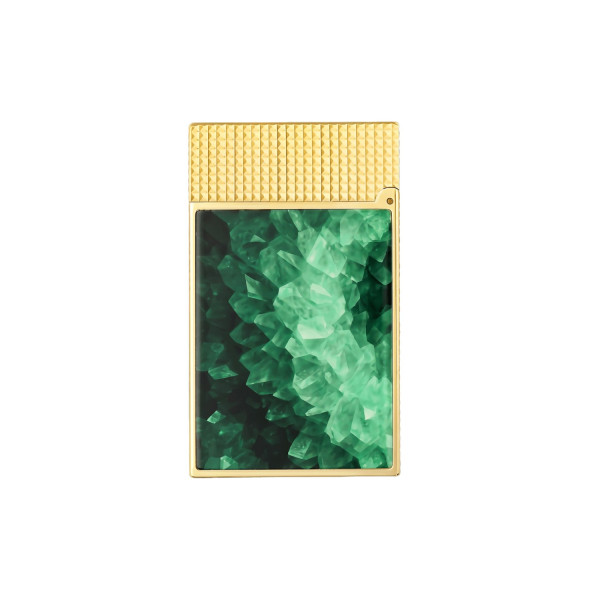 Запалка S.T.Dupont Ligne 2 Cling Geode Green / Gold C16036CL