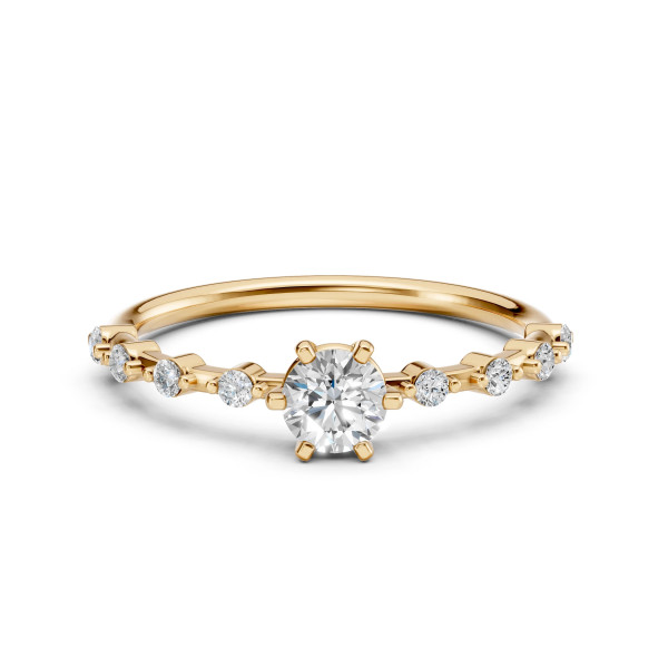 Cara пръстен с диаманти 0.40+0.16 ct GIA сертификат – ЗЛАТНО БИЖУ 14К K101-10144Y(4.7)/14K