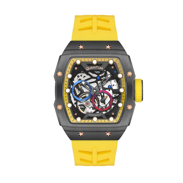 часовник quantum qmg1098.014 автоматичен скелетон силиконова каишка classicwatches.bg