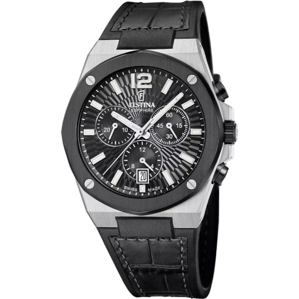 Festina F22003/4 мъжки хронограф черен циферблат

