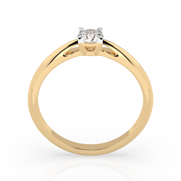 CARA Златен пръстен с диамант 0.30 ct GIA сертификат K101-10190Y