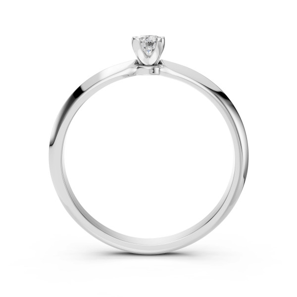 Cara пръстен с диамант 0.15 ct – ЗЛАТНО БИЖУ 14К K101-10089W(3.4)/14K