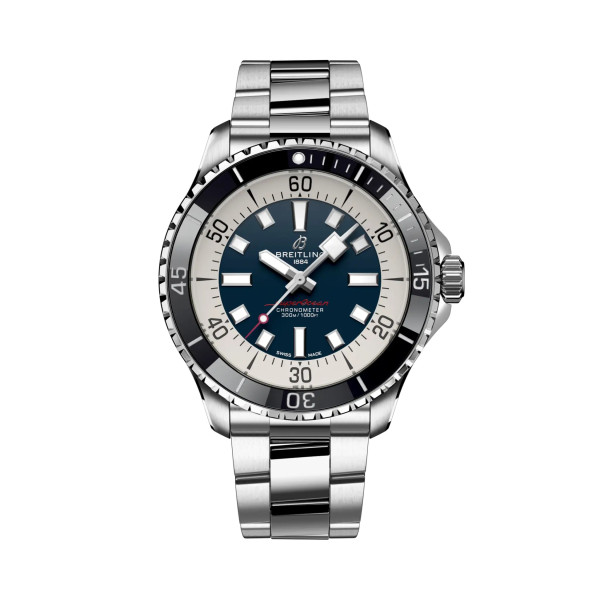 Часовник Breitling A17376211C1A1 Superocean Automatic 44 със син циферблат – classicwatches.bg