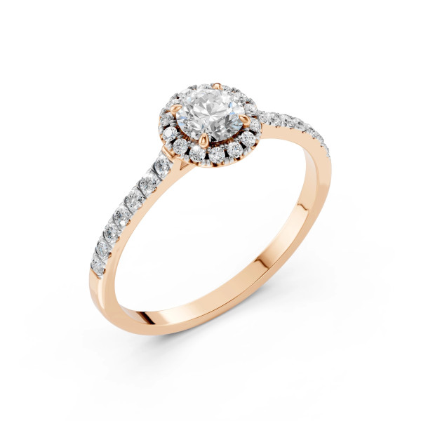Cara пръстен с диаманти 0.50+0.29 ct GIA сертификат – ЗЛАТНО БИЖУ 14К K101-10095R(5.1)/14K