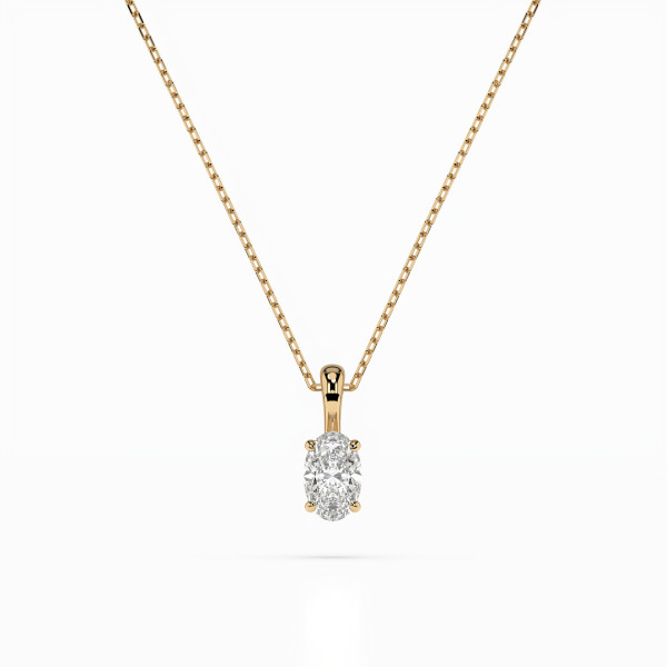 CARA Златно колие с диамант 0,30 ct GIA сертификат K104-10069Y OV