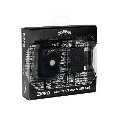 Комплект запалка и калъф Zippo Jack Daniels Black Matte 48460