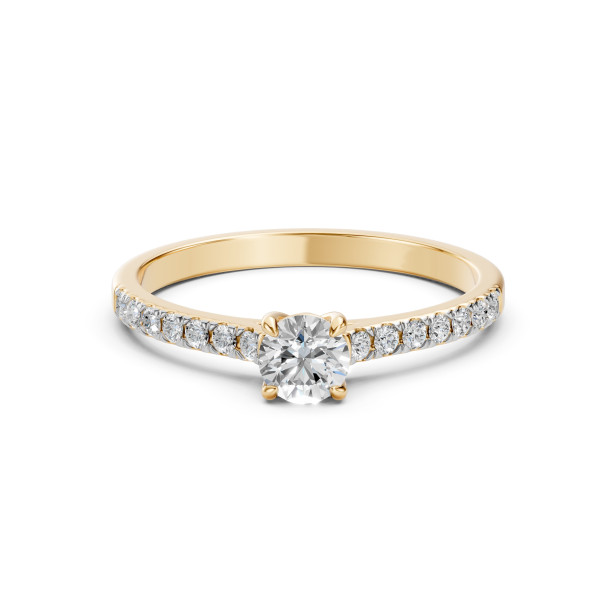 CARA Златен пръстен с диаманти 0.40+0.21 ct GIA сертификат K101-10094Y