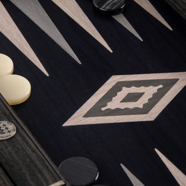 BACKGAMMON FOR GAME MANOPOULOS - VAVONA PEARLY GREY, 60 X 48 CM