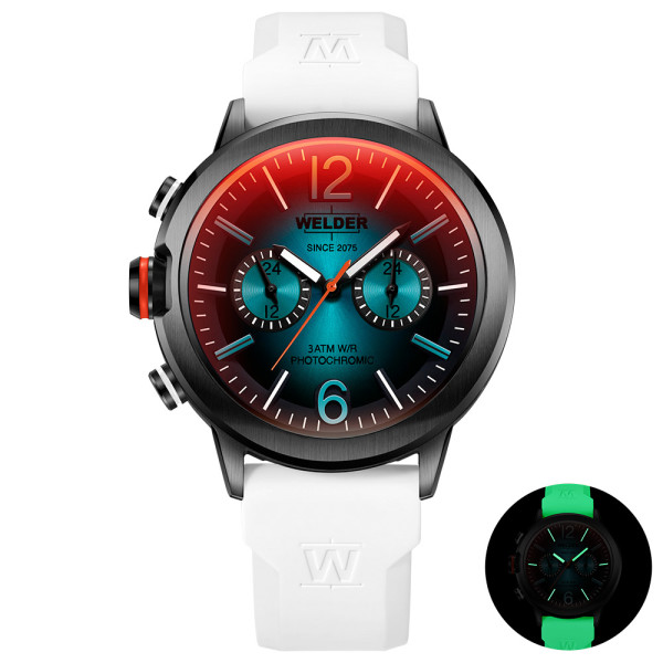 часовник welder edge wwmd1006 gun корпус бяла силиконова каишка classicwatches.bg