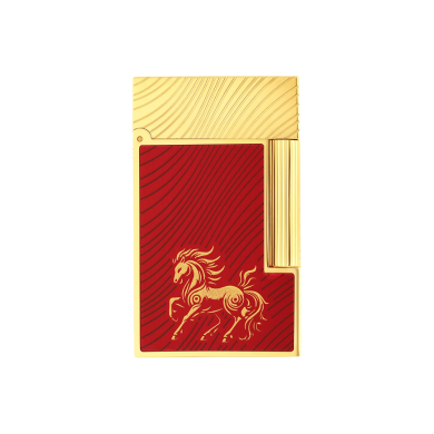Запалка S.T.Dupont Ligne 2 Chinese New Year Horse Guilloche Red C16080CL