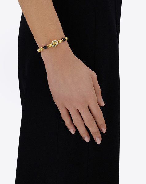 NANIS DANCING MYSTERY BLACK ONYX ГРИВНА ОНИКС, ДИАМАНТИ BS3-599