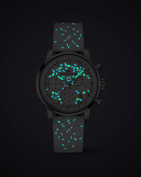 часовник norqain freedom chrono sprinkles pink гумена каишка n2201 19s04 k01 classicwatches.bg