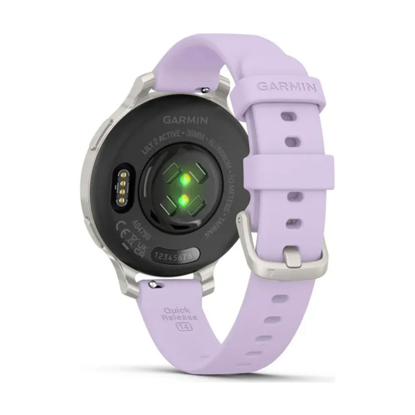 GARMIN LILY 2 ACTIVE SILVER PURPLE С JASMINE СИЛИКОНОВА КАИШКА