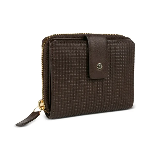 Дамски портфейл Bugatti - Noemi S, RFID защита, тъмнокафяв