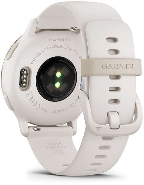 GARMIN vívoactive® 5 - vívoactive® 5 - Cream Gold безел с Ivory корпус и силиконова каишка