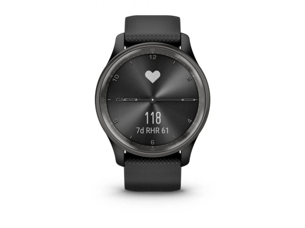 GARMIN VÍVOMOVE® TREND SLATE БЕЗЕЛ BLACK КОРПУС СИЛИКОНОВА КАИШКА 40ММ 010-02665-00