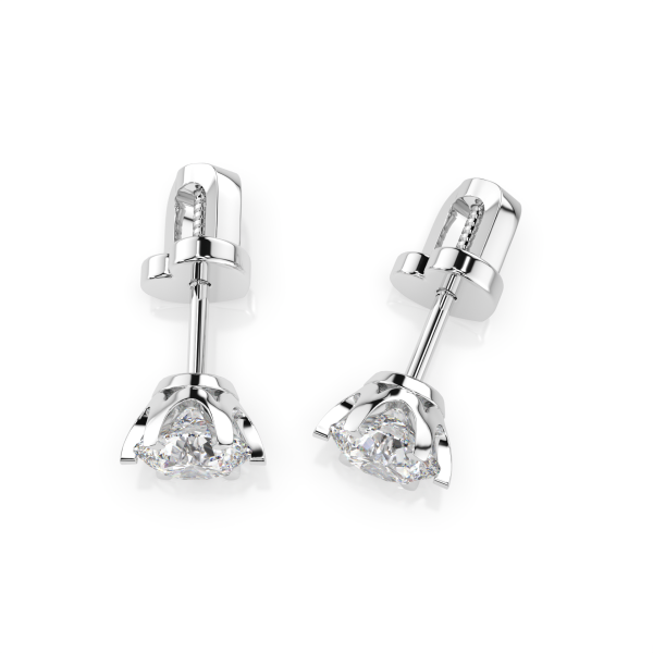 CARA Златни обеци с диаманти 1.00 ct GIA сертификат K102-10040W