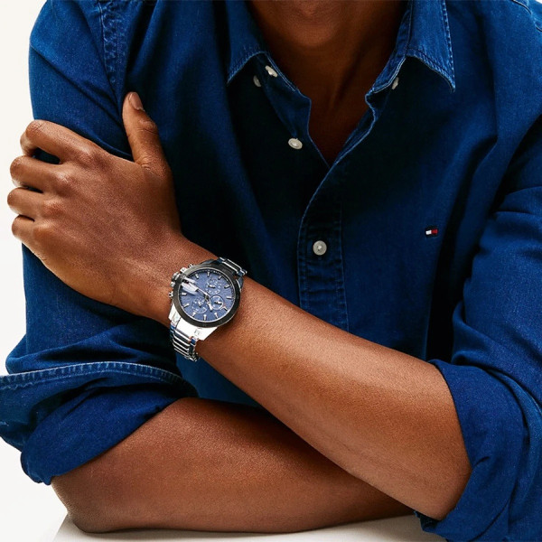 Tommy Hilfiger 1792198 мъжки хронограф син циферблат ClassicWatches.bg

