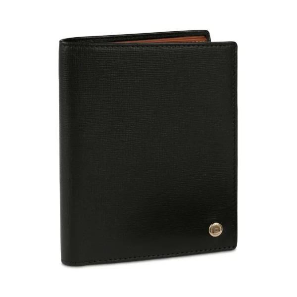 Мъжки портфейл Bugatti - Roccia Upright with Flap, RFID защита, черен