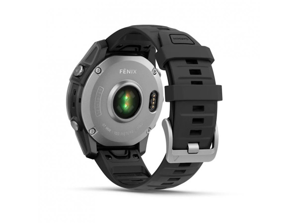 GARMIN FENIX E 47 ММ AMOLED STAINLESS STEEL С BLACK СИЛИКОНОВА КАИШКА 010-03025-00