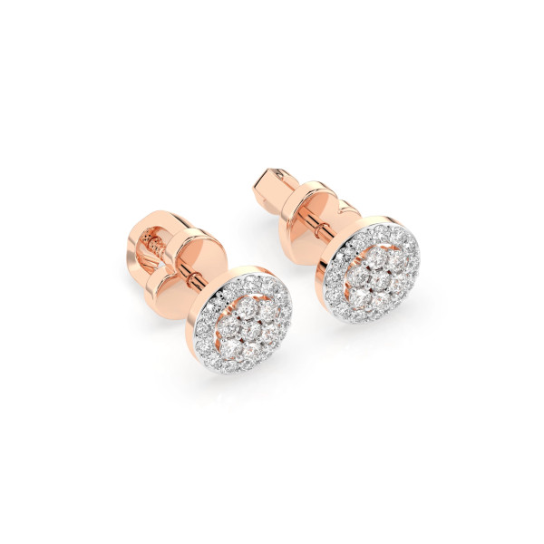 Cara обеци с диаманти 0.16+0.14 ct – ЗЛАТНО БИЖУ 14К K102-10072R/14K