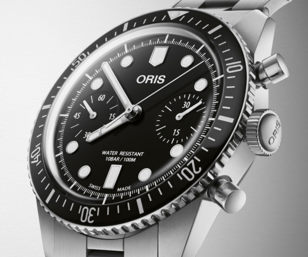 Oris Divers Sixty-Five Chronograph – черен циферблат и корпус от благородна стомана – ClassicWatches.bg
