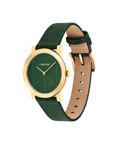 calvin klein 25100129 жълто pvd корпус дамски модел classicwatches.bg