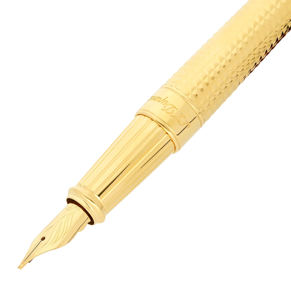 ПИСАЛКА S.T.DUPONT LINE D ETERNITY DIAMOND TIP GOLD LARGE 420015L