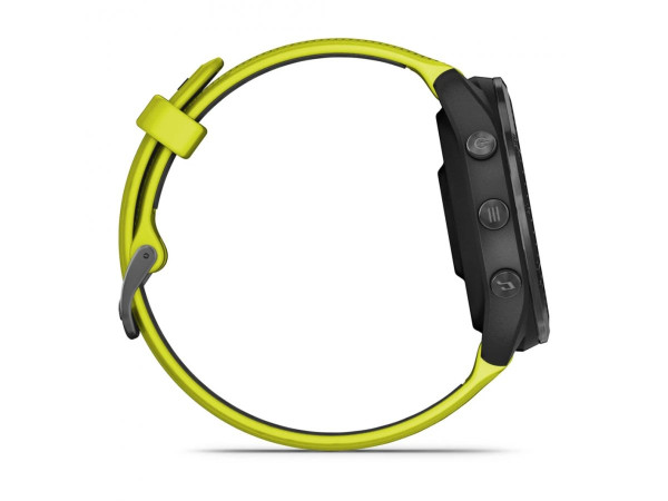 GARMIN FORERUNNER 965 CARBON GREY DLC TITANIUM БЕЗЕЛ С BLACK КОРПУС И AMP YELLOW/BLACK СИЛИКОНОВА КАИШКА 010-02809-12