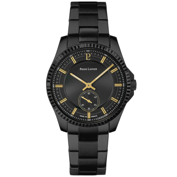 часовник pierre lannier 248D439 черен със златисти индекси classicwatches.bg