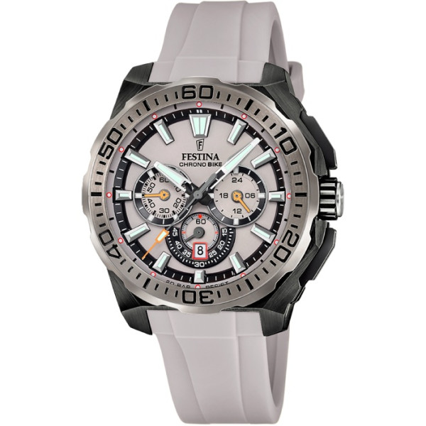 Festina F20726/1 мъжки хронограф бежов циферблат

