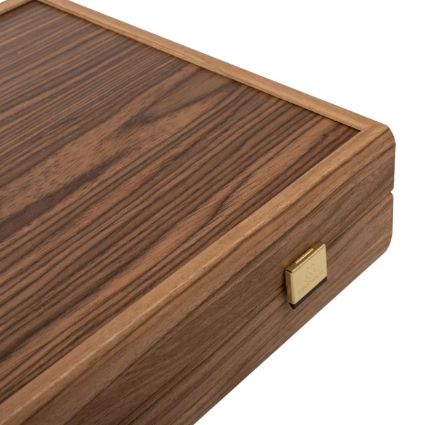 BACKGAMMON FOR GAME MANOPOULOS - OAK AND AMERICAN WALNUT, 52X48 CM