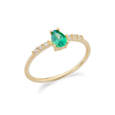 COMETE AMBROSIA ЗЛАТЕН ПРЪСТЕН С ЦИРКОНИИ KAAZ021