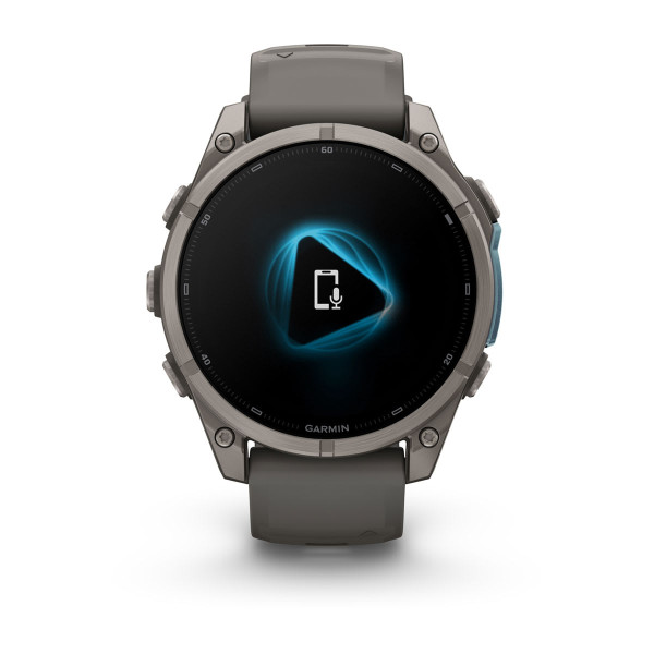 Garmin Fenix 9 Titanium с Pebble Grey силиконова каишка 010-04762-01
