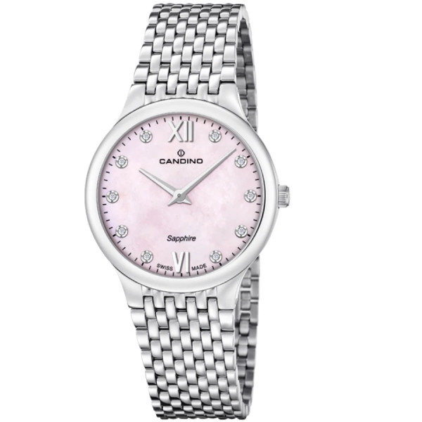 Часовник candino c4787 2 дамски седефен циферблат swiss made classicwatches.bg

