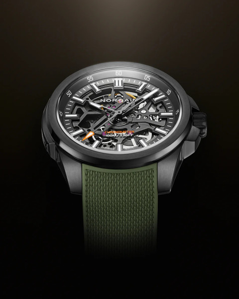 NORQAIN Independence Skeleton 40mm N3008.07B01.G01 автоматичен часовник с DLC корпус – classicwatches.bg